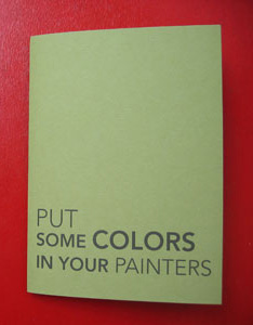Put some colors in your painters
